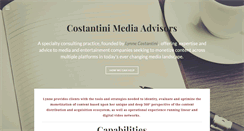Desktop Screenshot of costantinimediaadvisors.com