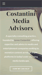 Mobile Screenshot of costantinimediaadvisors.com